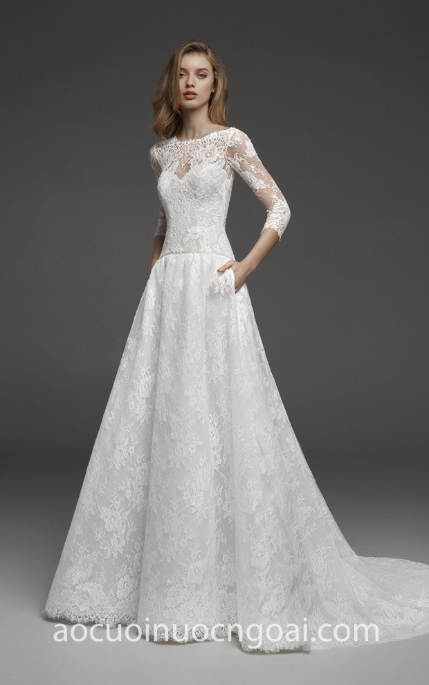 ao cuoi ren dia chi may ao cuoi dep Sai Gon Meera Meera Bridal