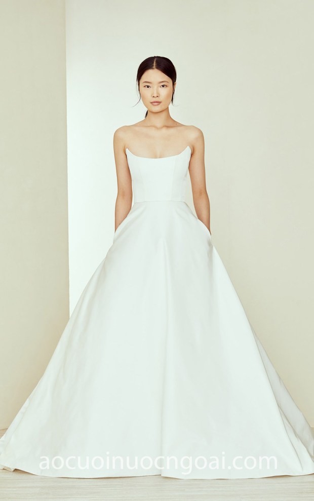 ao cuoi cong chua cup nguc minimalist Amsale 20 CHARLESTON