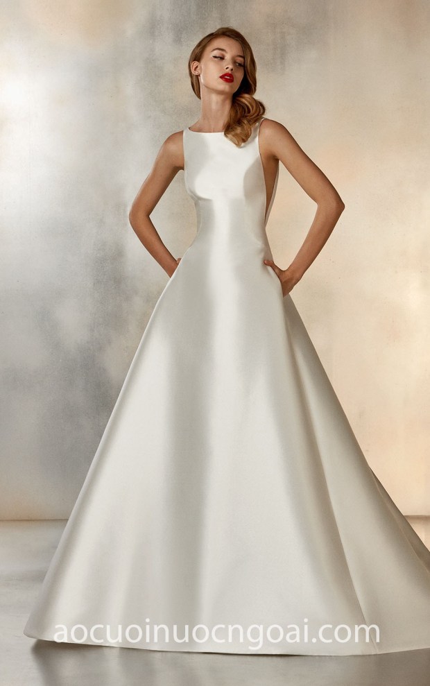 ao cuoi cong chua minimalist sang trong