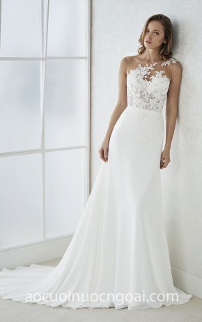 may ao cuoi dep TP HCM Meera Meera Bridal vay cuoi lech vai