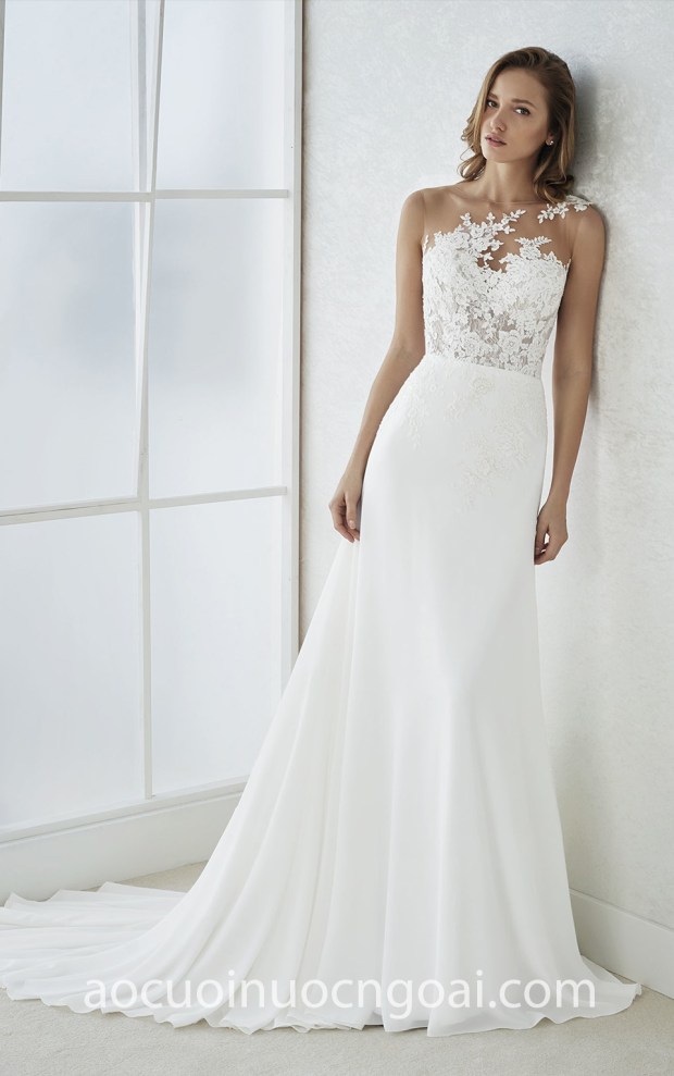 may ao cuoi dep TP HCM Meera Meera Bridal vay cuoi lech vai