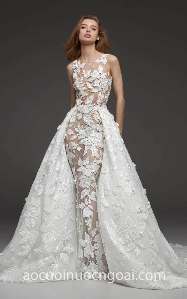 Ao cuoi duoi ca 2 trong 1