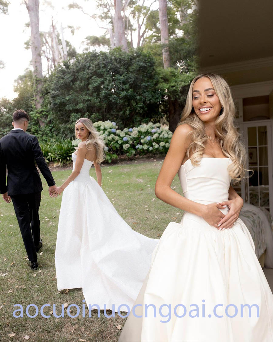 drop waist wedding dress